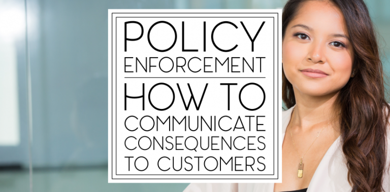 Policy Enforcement: How to Communicate Consequences